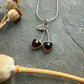 Cherry necklace- garnet
