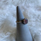 Gemstone stacker ring- size 9.25- strawberry quartz