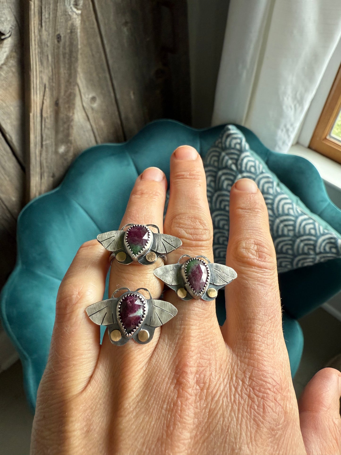 Moth ring #1- size 7.75