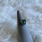 Gemstone stacker ring- size 7- green tanzurine