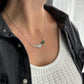 Serpentine and fern necklace