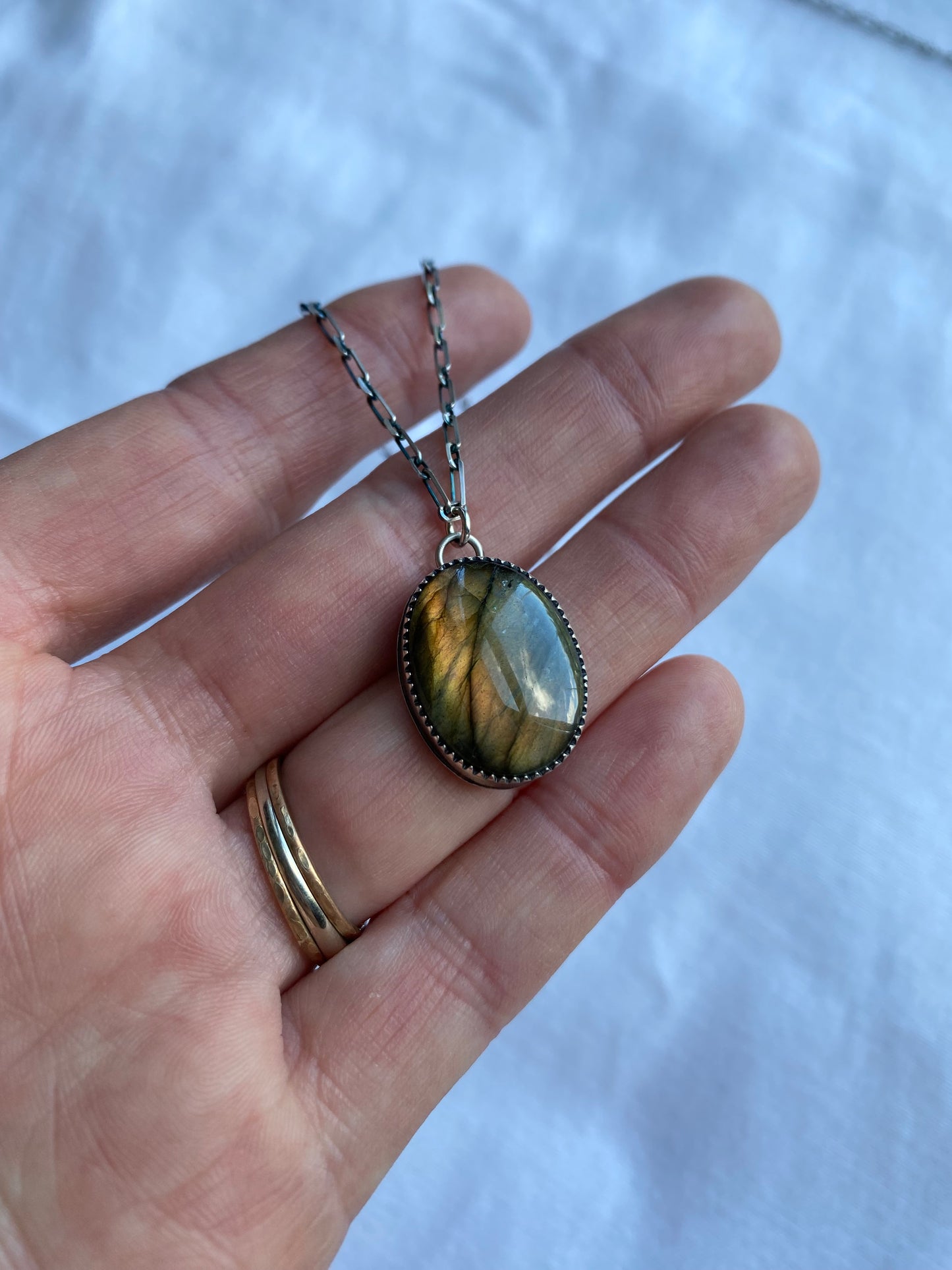 Labradorite pendant #1