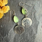 Botanical earrings- peridot