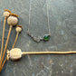 Serpentine and fern necklace