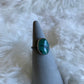 Gemstone stacker ring- size 7.5- emerald