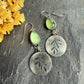 Botanical earrings- peridot