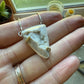 Druzy quartz pendant necklace