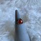 Gemstone stacker ring- size 7.25- carnelian