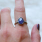 Gemstone stacker ring- size 9.5- tanzanite