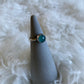 Gemstone stacker ring- size 5.5- aqua chalcedony