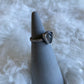 Gemstone stacker ring- size 5.5- grey moonstone