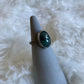 Gemstone stacker ring- size 6- emerald