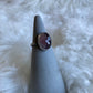 Gemstone stacker ring- size 6.5- strawberry quartz